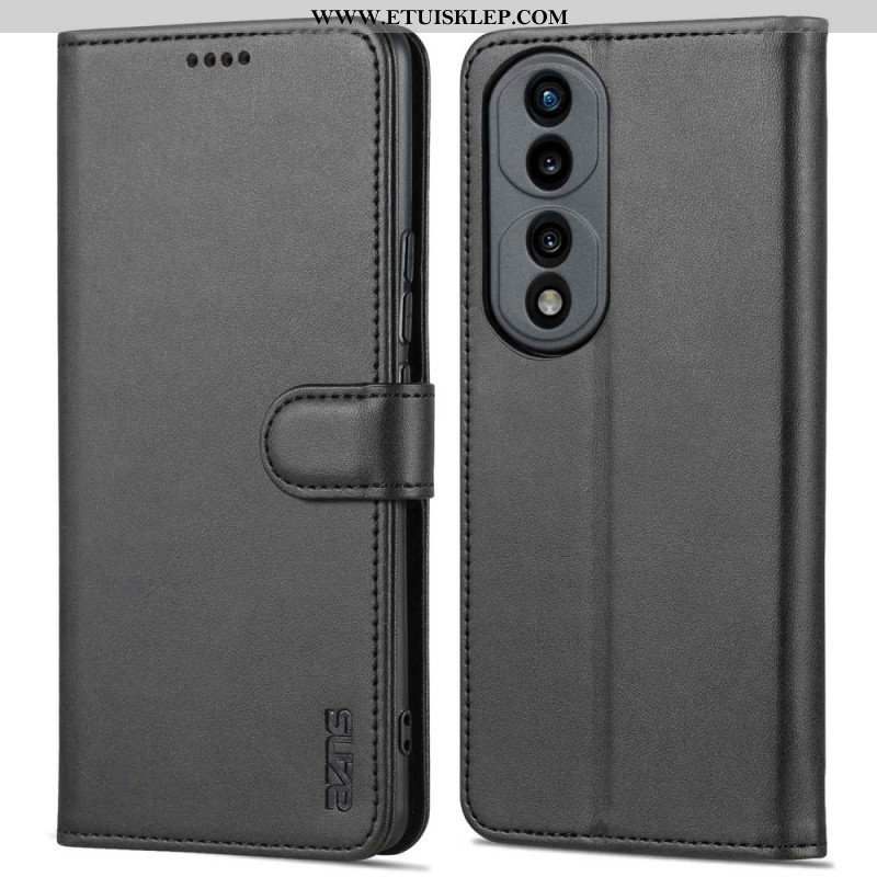 Etui Folio do Honor 70 Efekt Skóry Azns